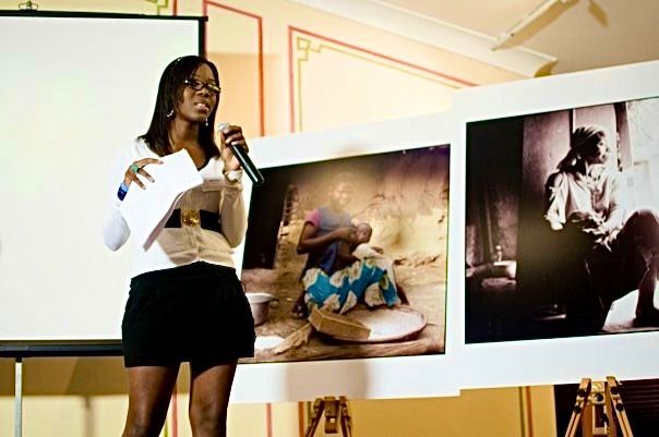 Jude speaking at event